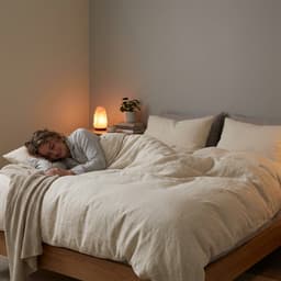 Person sleeping peacefully